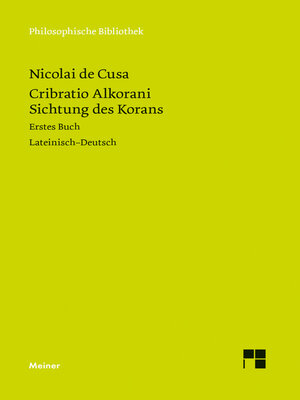 cover image of Cribratio Alkorani. Sichtung des Korans. Erstes Buch